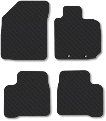 Suzuki Swift (2017-2021) 5mm Rubber Car Mats | Heavy Duty Rubber Tailored Fit Floor Mats Full Coverage Durable Waterproof Accessories Easy Clean Anti Slip Made in the UK