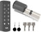 Lio Home Smart Lock, Elektronisches Türschloss mit Tastatur, Schließzylinder 30/45, Tür Entsperren über NFC-Karten, Zahlencode, APP, Schlüssel, Smartes Türschloss mit Akku und Ladegerät.