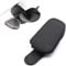 UYGTHI Sunglasses Holder for Car Sun Visor, Magnetic Leather Eyeglass Hanger Clip, Universal Car Visor Accessories for Sunglasses & Glasses, Secure Holder for Men & Women (Black)