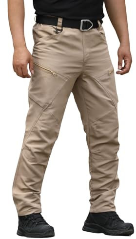 Taktische Hose Herren Baumwolle Freizeit Traininghose Baggy Atmungsaktiv Taktische Hose Leichte Mode Schlank Geschnittene Hose Lang Bequem Geradem Bein Hose Alltag Sweat Outdoorhose Cargohose