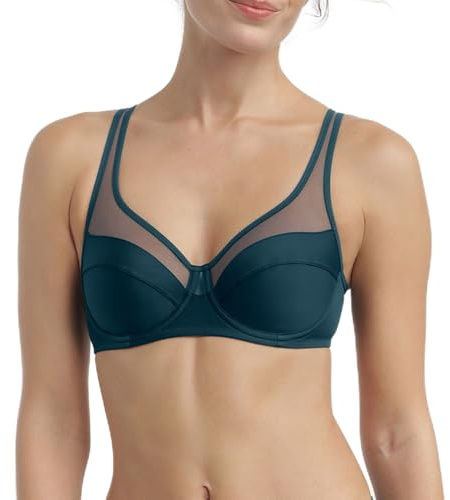 Dim Femme avec Armatures Generous Classique X1 Full Coverage Bra, Vert Sapin, 95B EU