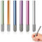 MIRKUZI Porte-crayons Lot de 6 rallonges de crayons de couleur réglables en alliage d'aluminium pour l'école, le dessin, l'écriture