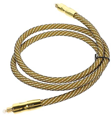 Angoily 1m Cable De Óptica De Cable Óptico Digital Para Barra De Sonido De Audio Óptico Conector Macho Macho