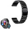 SNHVXLFW Compatible para Metalica Acero Moda Correas Compatible para Smartwatch OUKITEL Reloj Inteligente Hombre 1.73 BT13