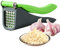 Garlic Press, Practical Manual Kitchen Chopper, Handy Removable for Vegetable Preparation in the Kitchen