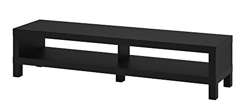 ProTuning LACK TV-Bank, schwarz-braun, 160 x 35 x 36 cm