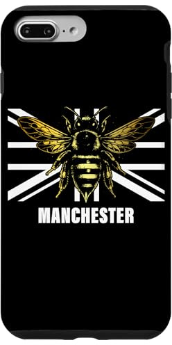 Manchester Bee UK Flag United Kingdom Souvenir Case for iPhone 7 Plus/8 Plus