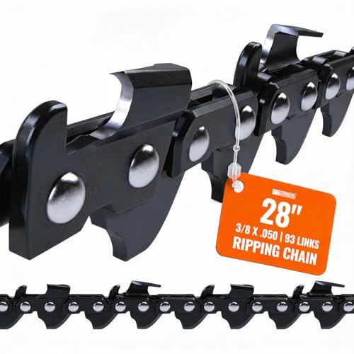 Granberg G7290-93 Pro-Grade 28 Inch Ripping Chainsaw Chains – 3/8 Pitch .050 Gauge, 93 Drive Links
