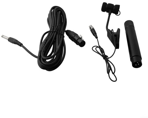 Microfono omnidirezionale, design a clip a 3/4 pin, per sassofono chitarra live performance (B)