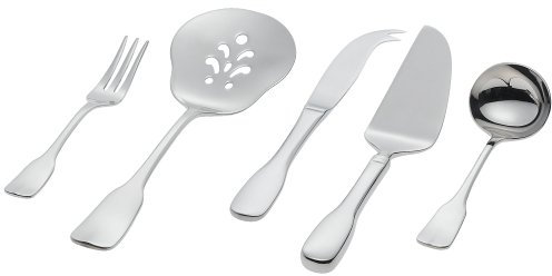 Ginkgo International Elsace 5-teiliges Servierset aus Edelstahl für 1 Person.