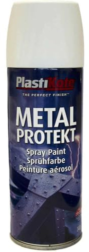 Plasti-kote 1287 400ml Metal Protekt Satin - White