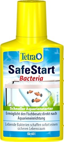 Tetra SafeStart Aquarienstarter - mit lebenden nitrifizierenden Bakterien, erlaubt den schnellen Einsatz von Fischen, 50 ml Flasche