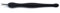 Pfeilring Nagelhautmesser, 11cm, schwarz, softtouch