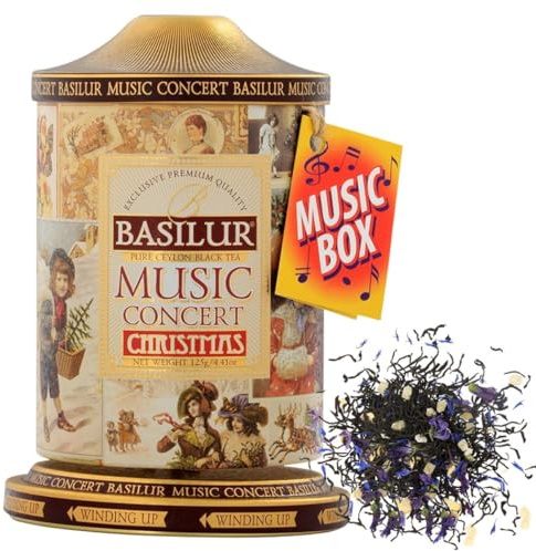 Basilur Tea Music Concert Christmas Loose Tea in Metal Tin Caddy 100g