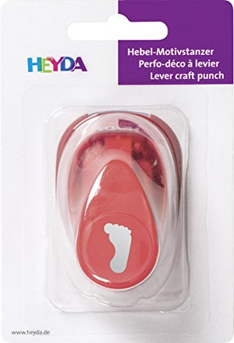 Heyda 203687444 Motivstanzer, klein Motivgröße: circa 1,7 cm, Motiv: Fuß