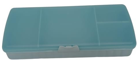 Tupperware Pausenbuffet XL Brotdose mit Einteilung türkis mit 4 getrennten Fächern