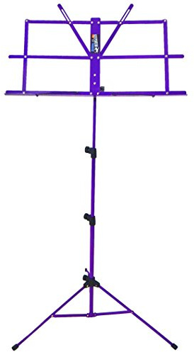keepdrum MUS2 Notenstaender Notenpult Lila Flieder + 10 Notenpult Magnete + Tasche