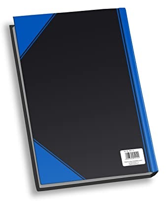 Rheita 954-15 Kladde China-Kladde, A4, liniert, 96 Blatt, 60g/m², schwarz mit blauen Ecken