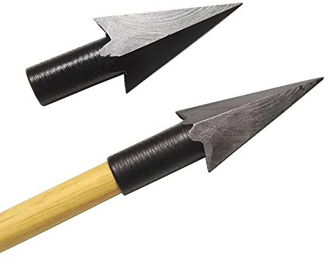 MILAEM 6pcs Bogenschießen Pfeilspitzen Jagdspitzen Traditionelle Broadheads Außen Jagd Spitze Pfeilspitze Armbrust Bogen Bogensport