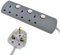 kenable 3 Gang Mains Extension Lead 3 Way UK Power Sockets Switched 1m [1 metres]
