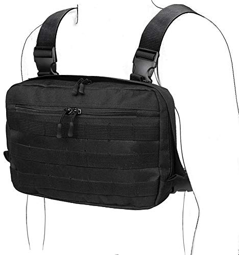 WYNEX Tactical Chest Rig Bag, Aufklärungskit-Taschen Combat EDC Front Pouch für Wargame