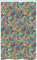 ABAKUHAUS marokkanisch Schmaler Duschvorhang, Orientalische Ethno-Motive, Badezimmer Deko Set aus Stoff mit Haken, 120 x 180 cm, Türkis Mehrfarbig