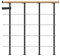 DOLLE Brüstungsgeländer für Mittelholmtreppe Geländer Starter-Set 1 Meter Handlauf Buche lackiert Pfosten in Anthrazit (RAL 7016)