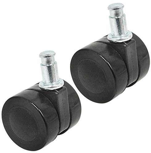 SPARES2GO Front Twin Castor Runner Wheel compatible with Numatic Henry Hetty James Basil Vacuum Cleaner (40mm, Pack of 2)