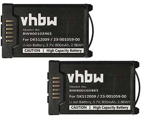 vhbw 2X Akku kompatibel mit Mitel 650d, 650c, 632dt schnurlos Festnetz Telefon (800 mAh, 3,7 V, Li-Ion)