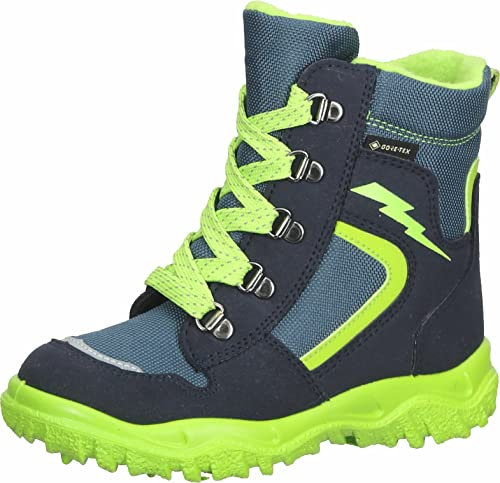 Superfit Jungen Husky1 Warm Gefütterte Gore-tex Schneestiefel, BLAU/GRÜN 8010, 22 EU