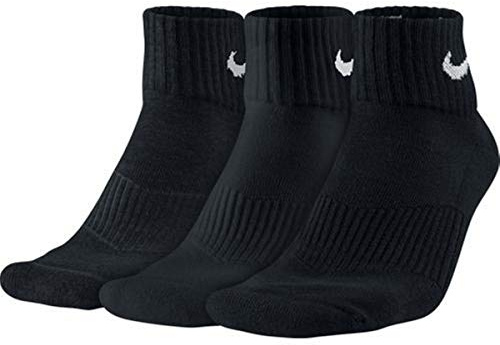 NIKE U Nk Everyday Csh Crw 3pr 132 Chaussettes unisexes, noir/blanc, L = 42 - 46