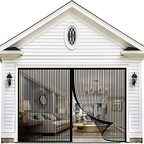 BKPH Magnetic Screen Door, Anti Mosquito Mesh Fly Curtain, Magnetic Top-to-Bottom Seal Snaps Shuts Automatically, Keep Fresh Air in & Bugs Out -260x270cm(102x106inch)