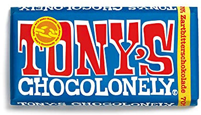 Tony's Chocolonely - Zartbitterschokolade - Tafel Schokolade - Zartbitter Schokolade - 15 x 180 Gramm - Belgium Fairtrade Chocolate