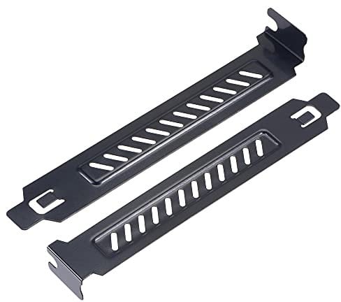sourcing map PCI Slot Covers with Screws for PC Case Airflow and Dustproof Black 4pcs