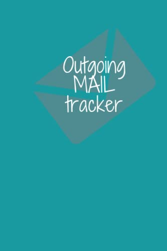 OUTGOING MAIL TRACKER | dark turquoise cover | mail tracker| outgoing mail |mail tracker journal| mail tracker notebook| mail tracker log book| mail ... (Simple Designed Outgoing Mail Trackers)