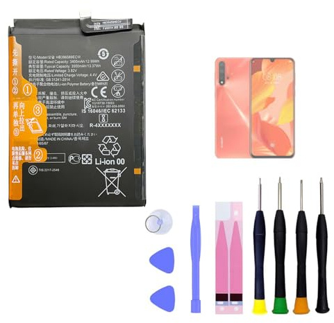 Aousavo HB396589ECW Batterie de Rechange Compatible avec Huawei Nova 5 Pro SEA-TL00 avec kit d'outils Free Toolkit