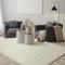 the carpet Foxy Shaggy Teppich - Hochflor Teppich Wohnzimmer & Schlafzimmer - Waschbar & rutschfest - Creme 200 x 290 cm