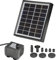 Bomba de Agua Solar Sumergible Con Panel de Ahorro de Energía - Kit Profesional para Fuente Al Aire Libre, Baño de Pájaros, Decoración de Estanque Pequeño - 2W Ne