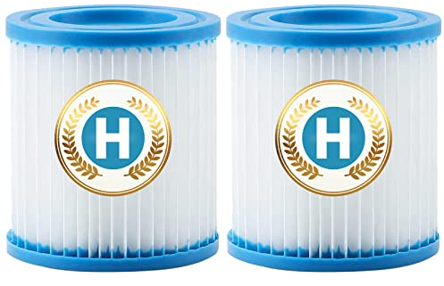 XVOYDT Cartuccia Filtro Piscina Tipo H per Intex, cartucce filtranti compatibili con Pompe Filtro Intex 28601/28602 Filtro Pompa Tipo H, per filtri idromassaggio (2 Pezzi)