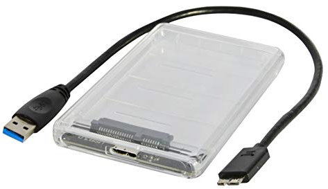 Pockety Velocità 2TB USB 3.0 a 2.5 pollici rigido esterno SSD HDD custodia trasparente
