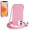WenBaby Handykette für iPhone 12/iPhone 12 Pro Hülle mit Band,Handyhülle mit Schnur zum Umhängen Silikon Seil Necklace Schutzhülle mit Kordel Tasche Case TPU Bumper- Rosa