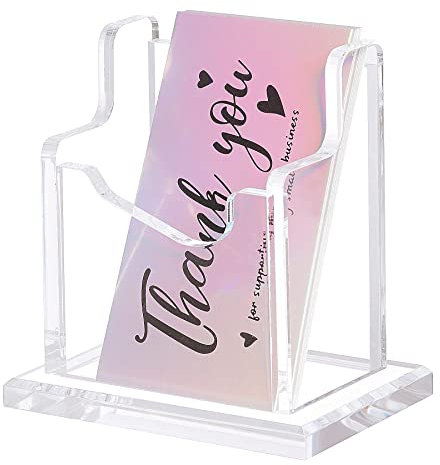 Acryl-Prospekthalter, Visitenkarten-Literaturhalter, transparenter Flyer-Magazin, Pamphlet-Display-Ständer, Booklet-Schreibtischhalterung, dreifach faltbarer Halter, Ausstellung (1 Ebene, 1 Fächer)