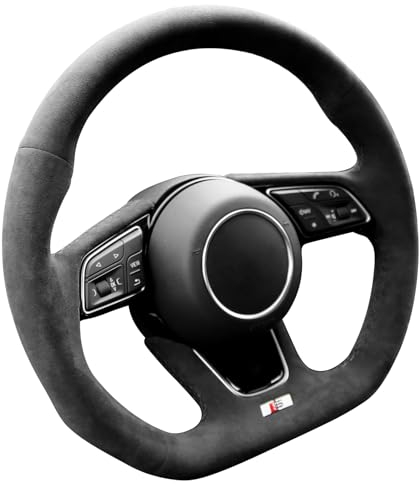 Alfanxi Handstich für Alcantara Lenkradbezug für Audi RS3 RS4 RS5 S3 S4 S5 mit Schaltpaddeln (ohne Streifen)