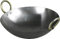 Iron Kadai Deep Frying Traditional Kadhai for Cooking Indian Chinese Food Wok Pan Multipurpose Hand Hammered Round Bottom Black (10 Inch)