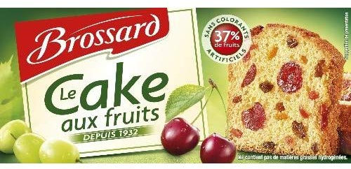 BROSSARD - Cake Aux Fruits 300G - Quatre Articles