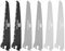 Mossy Oak 6-tlg. Sägeblatt Set, Ersatzklingen für Mossy Oak 3 in 1 Handsäge, 190mm Sägeblätter Set Scharfe Klingen für Klappsäge, für Garten,Glas, Fliesen, Holz, Metall, Kunststoff