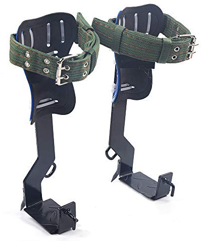 KenSyuInt Baumklettern Ausrüstung Set Baumkletterstacheln Forst Steigeisen Baumsteigeisen Kletterhilfen mit Sicherheitsband Baum Kletterausrüstung Set für Bergsteigen Baumklettern Outdoor