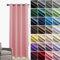 JRUI VerdunklungsvorhäNge 1er Set Thermovorhang KäLteschut mit öSen Gardinen Schlafzimmer VorhäNge Blickdicht Akustikvorhang für Schlafzimmer Wonhzimmer Büro 220 x 100cm (HXB) Rosa
