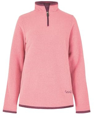 Weird Fish Beye 1/4 Zip Grid Fleece Light Coral Size 12. (Jumper/Sweater/Fleece)