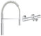 GROHE Robinet évier de cuisine Get, mitigeur monocommande 2 jets) & Mitigeur thermostatique Bain/Douche 1/2 Grohtherm 800 34569000, Argent